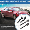 Ford Fusion, Lincoln MKZ 4 x Front Inner Outer Tie Rod Ends (2006-2020)