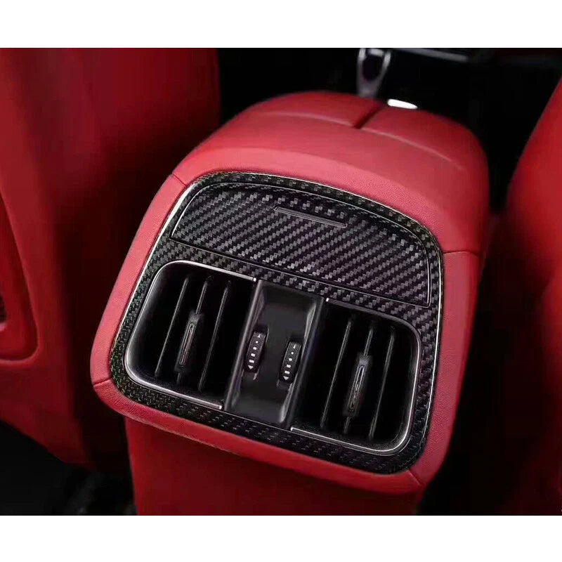 Maserati Levante 2016+ Carbon Fiber Interior Rear Air Outlet Vent Cover Trim