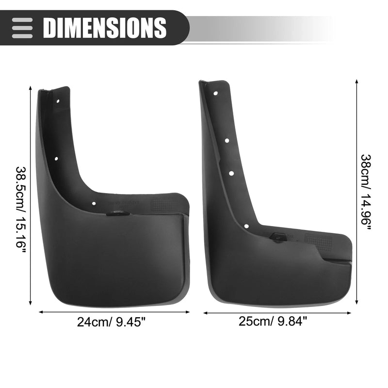 Jeep Liberty Car Mud Flaps Splash Guards  Black (2008-2012)