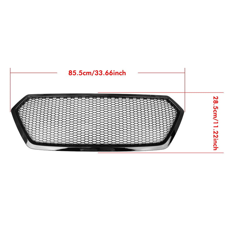 Subaru Legacy Outback Gloss Black Front Bumper Upper Grille (2015-2017)