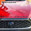 Toyota Corolla Cross 3D Acrylic Logo Emblem with Silver Red Trim (20-25)