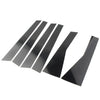 Subaru Forester 6 x Black Door Trim Pillar Post Covers (2019-2021)