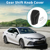 Toyota Camry (2018-2024) Black Gray Faux Leather Car Gear Shift Knob Cover