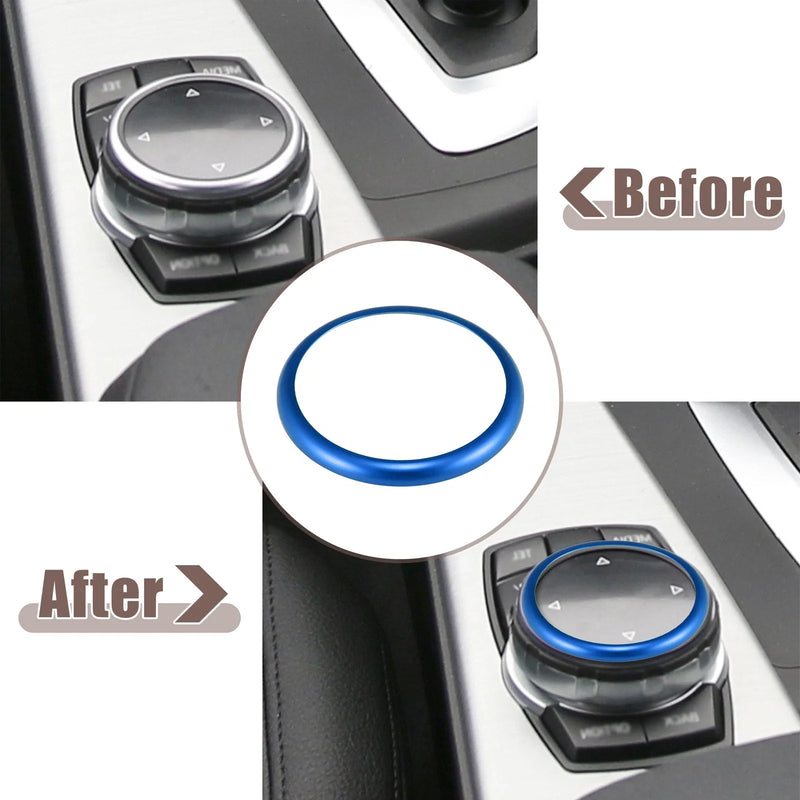 BMW 1 2 3 4 5 6 7 Series X3 X4 Blue Multimedia Knob Ring