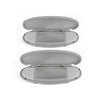 BMW MINI Cooper R55 R56 R58 R60 Sun Visor Vanity Mirror Cover Gray 2 x (2007-2014)