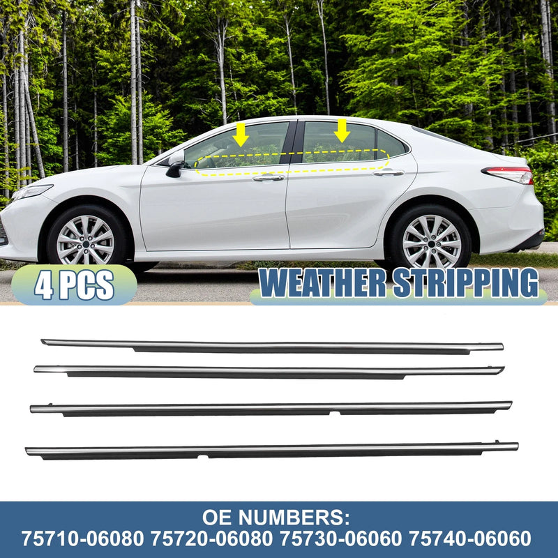 Toyota Camry 4pcs Window Weatherstrip Seal (2007-2011)
