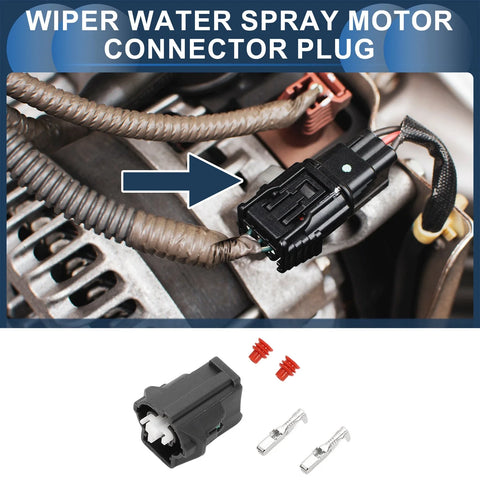 Nissan Teana Wiper Water Spray Motor Connector Plug