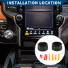 Dodge RAM 2019-2022 - 2 Pcs Black Radio Audio Tune Switch Knob Cover