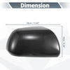 Toyota Sienna Pair Rearview Mirror Cover Overlay Black Carbon Fiber (11-20)
