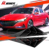 Hyundai Elantra Gloss Black Side Vent Scoop Louver Cover Trim (2021–2023)