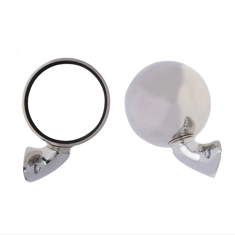Mazda Familia 323 Capella RX2 RX3 RX4 R100 Chrome Fender Door Mirror Set