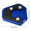 Suzuki gsxs 750 1 Set Kickstand Plate Pad Black Blue (2017–2022)