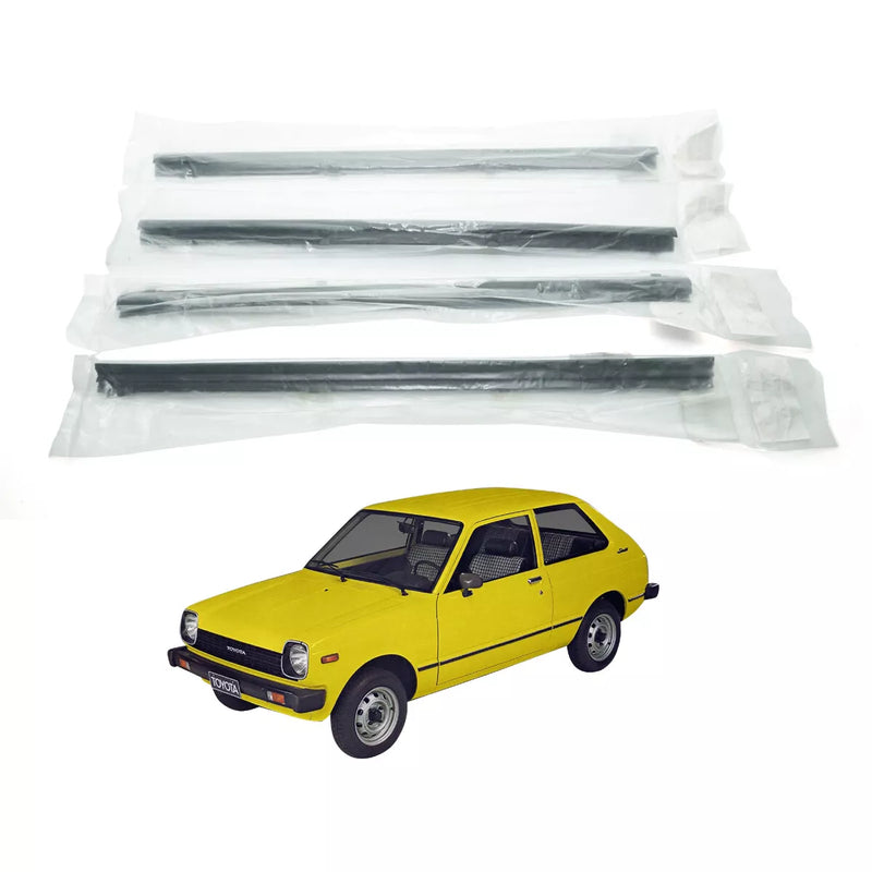 Toyota Starlet 5DR KP60 KP61 KP62 1978-1984 Rear Door Glass Weatherstrip Set