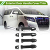 Toyota Alphard Exterior Door Handle Cover Trim Carbon Fiber (2015–2021)