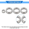 Honda Civic (2022) - 4 x Silver Tone AC Media Tune Switch Knob Cover Ring