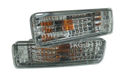 Toyota Hilux MK3 3 x Front Bumper Light Lamps (1988-1997)