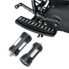 Harley 2 x Black CNC Edge Cut Brake Shifter Peg Billet