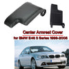 BMW E46 3 Series Black Leather Center Console Lid Armrest Cover (1999-2004)