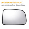 Honda CR-V Left Right Side White Mirror Glass w/ Back Heated (2017-2023)