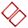 Nissan GTR R35 Red Interior Door Lock Pins Frame Cover Trim (2008-2020)