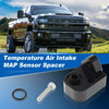 GMC Sierra Black Temperature Air Intake Sensor Spacer Kit 6.6L (2017-2024)