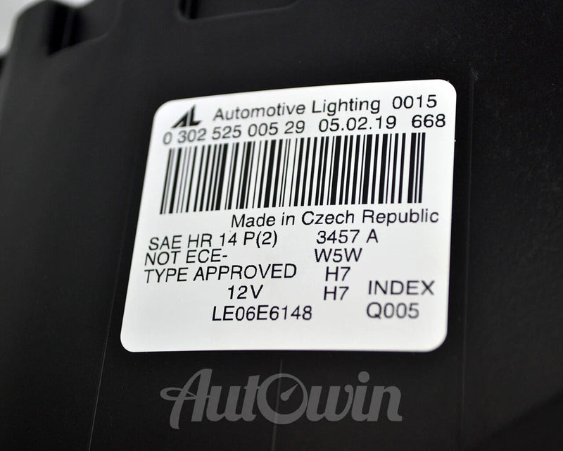 Mercedes Benz C Class W204 Black Halogen Headlight (2007-2014)