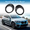 BMW X1 Car Front Left & Right Headlight Trim Bezels (2016-2022)