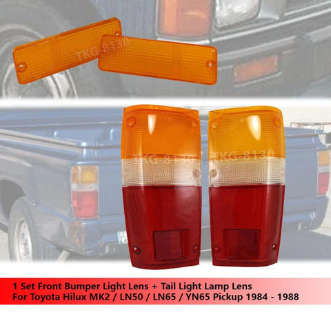 Toyota Hilux MK2 LN50 LN65 Bumper & Tail Light Lenses (1983-1997)
