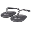 Street Bob FXDB Oval Universal Motorcycle Rear View Side Mirrors (07-16)
