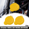 Ford 2 x Yellow Windshield Washer Fluid Reservoir Tank Caps