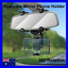 Car Truck Smartphone GPS 360° Rotation Phone Holder Rear-view Mirror Mount