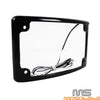 Harley Chopper Bobber Curved License Plate Frame w/LED Light