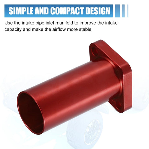 Mini Bike Go Kart - Red Racing Intake Pipe Inlet Manifold