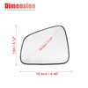 Chevrolet Trax Rearview / Left / Heated Mirror Glass with Backing Plate