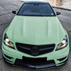 Benz C Class C63 AMG Gloss Black Front Spoiler Lip (2011-2014)