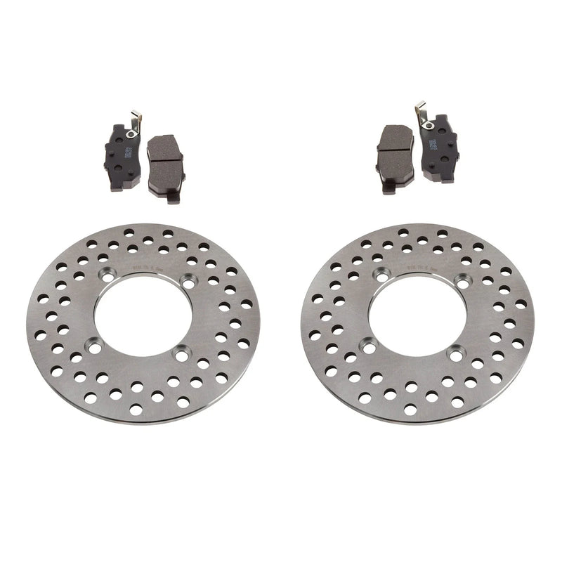 Honda Big Red 700 2 x Rear Rotors & Semi-Metallic Pads (2009–2013)