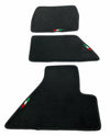 Ferrari 512 TR 1992-1994 Black Tailored Carpets & Emblem Floor Mats