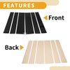 Honda STEPWGN (2022-2024) Black 6 Pcs Door Pillar Window Trim