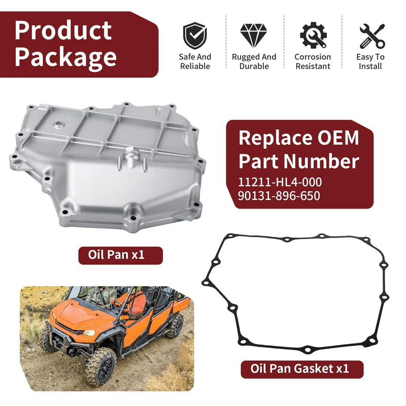 Honda Pioneer 1000-5 Oil Pan & Gasket (2016–2024)
