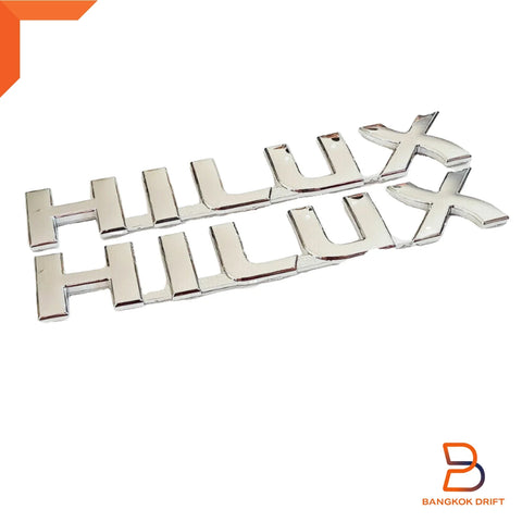 Toyota Hilux Vigo MK6 MK7 Chrome Rear Side Badge Set (2005-2023)