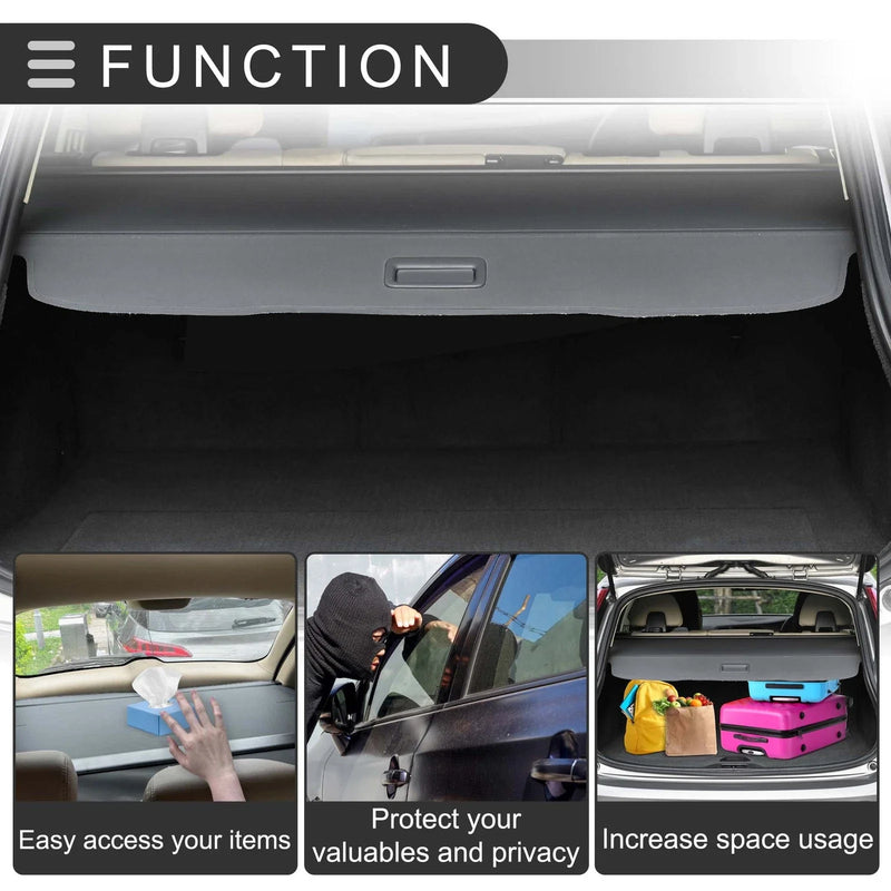 Ford Escape 2008-2012 Gloss Black Retractable Cargo Cover