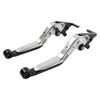 Yamaha XMAX 125 / 250 / 300 / 400 CNC Silver Extendable Brake Clutch Levers (15-22)