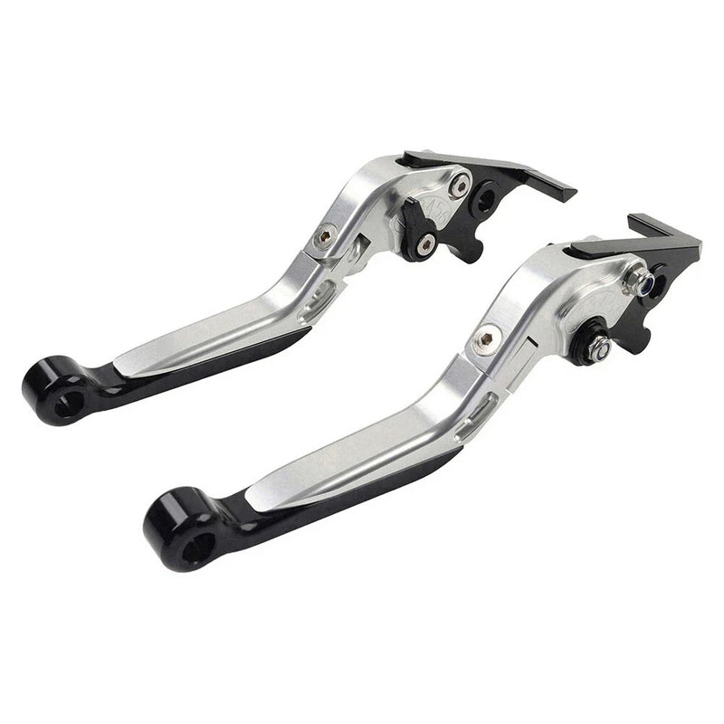 Yamaha XMAX 125 / 250 / 300 / 400 CNC Silver Extendable Brake Clutch Levers (15-22)