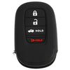 Honda CR-V, Civic, HR-V, Pilot Silicone Smart Key Case Cover (2016-2023)