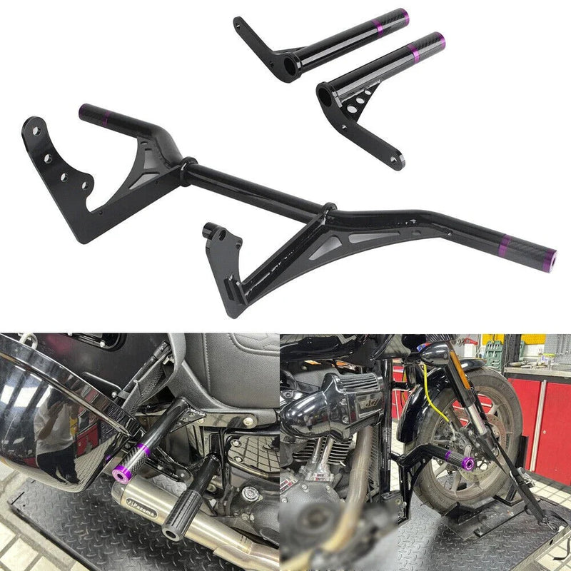 Harley Softail FXLRST Front Crash Bar Saddlebag Guards (2022-2023)