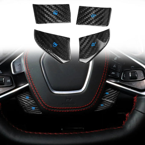 Chevrolet Corvette C8 Carbon Fiber Steering Wheel Button (2020-2022)