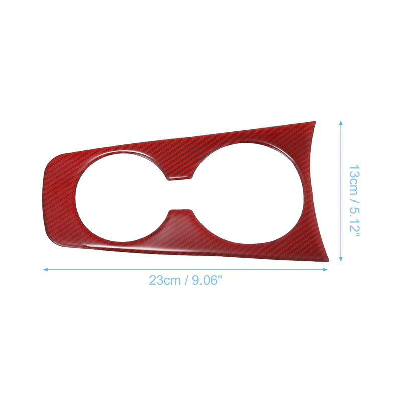 Chevrolet Camaro Red Carbon Fiber Cup Holder Cover Frame Trim (2010 - 2015)