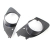 BMW E65 E66 750i 760Li Black Fog Light Lamp Covers (2006-2008)