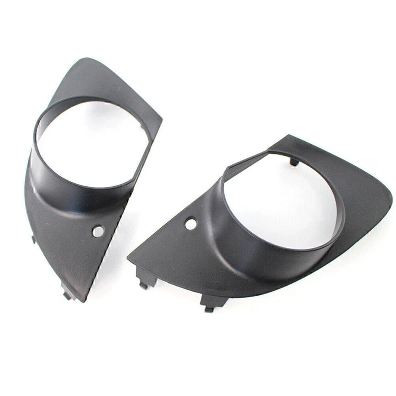 BMW E65 E66 750i 760Li Black Fog Light Lamp Covers (2006-2008)