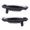 Hyundai Santa Fe 2 x Front Outer Door Handles Chrome (2000-2005)